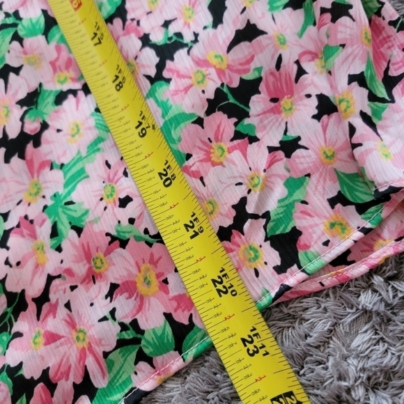 Zara Floral Long Sleeve Blouse M - Picture 10 of 11